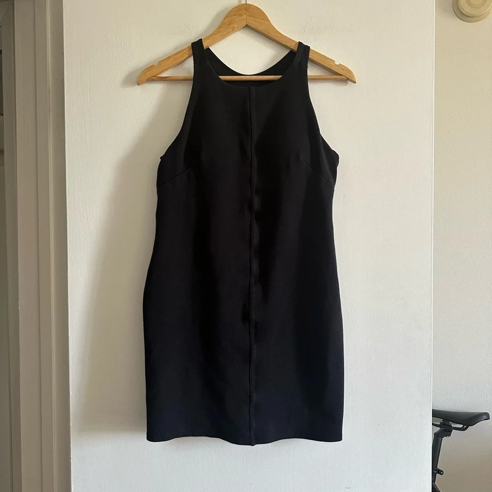 Athleta Black Whirlwind Shelf Bra Tank Dress Size Small EUC - Picture 4 of 12